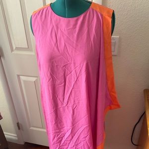 New Basler pink and orange sheath dress